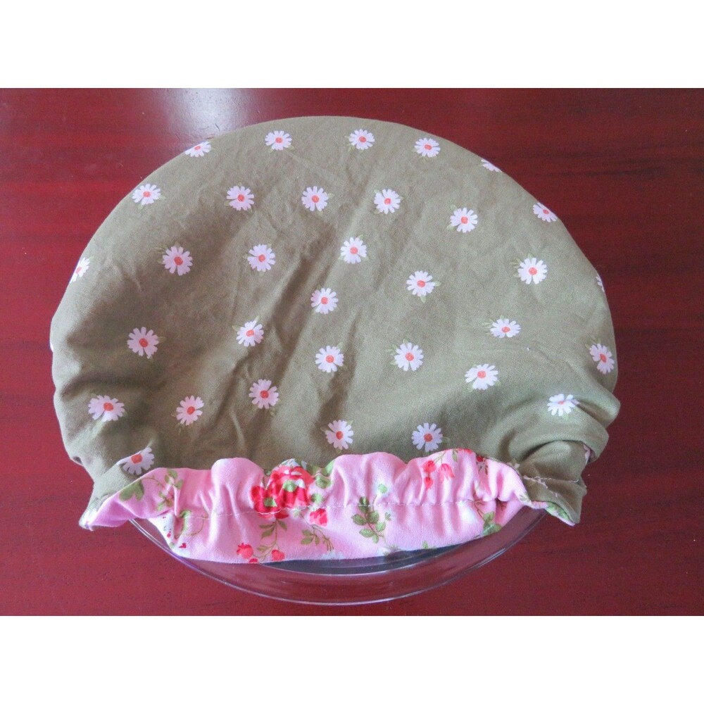 Kitchenaid Bowl Cover Reversible Pink Floral and Daisies Mixer Cover